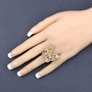 4.43 Carat Genuine Citrine .925 Sterling Silver Ring-5