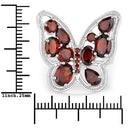 5.19 Carat Genuine Garnet .925 Sterling Silver Ring-7