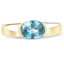 2.00 Carat Genuine Blue Zircon .925 Sterling Silver Ring-6