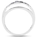 0.50 Carat Genuine Black Diamond .925 Sterling Silver Ring-5