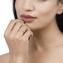 0.78 Carat Genuine Morganite and White Diamond 14K Rose Gold Ring-15