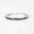 0.20 Carat Genuine Blue Diamond .925 Sterling Silver Ring-8