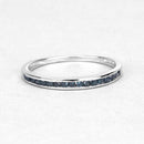 0.20 Carat Genuine Blue Diamond .925 Sterling Silver Ring-9