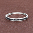 0.20 Carat Genuine Blue Diamond .925 Sterling Silver Ring-13