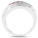 1.00 Carat Genuine Pink Tourmaline .925 Sterling Silver Ring-5