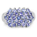 2.03 Carat Genuine Tanzanite .925 Sterling Silver Ring-8
