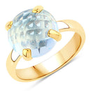 8.50 Carat Genuine Blue Topaz .925 Sterling Silver Ring-2