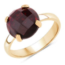 7.38 Carat Genuine Garnet .925 Sterling Silver Ring-4