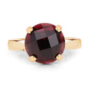 7.38 Carat Genuine Garnet .925 Sterling Silver Ring-6