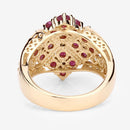 2.13 Carat Genuine Ruby and White Topaz .925 Sterling Silver Ring-10
