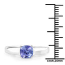 1.05 Carat Genuine Tanzanite .925 Sterling Silver ring-6