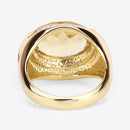 4.56 Carat Genuine Citrine and White Diamond .925 Sterling Silver Ring-10