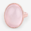 15.60 Carat Genuine Rose Quartz .925 Sterling Silver Ring-8