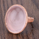 15.60 Carat Genuine Rose Quartz .925 Sterling Silver Ring-13