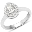 14K White Gold 0.63 Carat Genuine White Diamond Ring-4