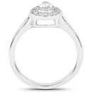 14K White Gold 0.63 Carat Genuine White Diamond Ring-5