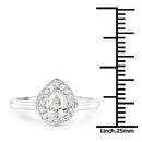 14K White Gold 0.64 Carat Genuine White Diamond Ring-6