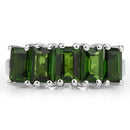 3.25 Carat Genuine Chrome Diopside .925 Sterling Silver Ring-10