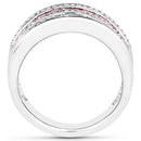 3.36 Carat Genuine Multi Stones .925 Sterling Silver Ring-5