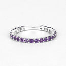 0.78 Carat Genuine Amethyst .925 Sterling Silver Ring-8