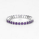 0.78 Carat Genuine Amethyst .925 Sterling Silver Ring-9