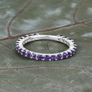 0.78 Carat Genuine Amethyst .925 Sterling Silver Ring-10