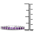 0.78 Carat Genuine Amethyst .925 Sterling Silver Ring-14