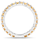 0.81 Carat Genuine Citrine .925 Sterling Silver Ring-13