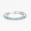0.94 Carat Genuine Swiss Blue Topaz .925 Sterling Silver Ring-7