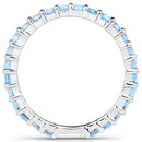 0.94 Carat Genuine Swiss Blue Topaz .925 Sterling Silver Ring-13