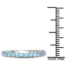 0.94 Carat Genuine Swiss Blue Topaz .925 Sterling Silver Ring-14