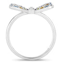 1.18 Carat Genuine Multi Stones .925 Sterling Silver Ring-6
