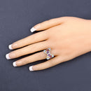 1.18 Carat Genuine Multi Stones .925 Sterling Silver Ring-9