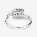 0.54 Carat Genuine Amethyst .925 Sterling Silver Ring-13
