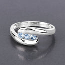 0.74 Carat Genuine Blue Topaz .925 Sterling Silver Ring-8
