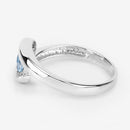 0.74 Carat Genuine Blue Topaz .925 Sterling Silver Ring-12