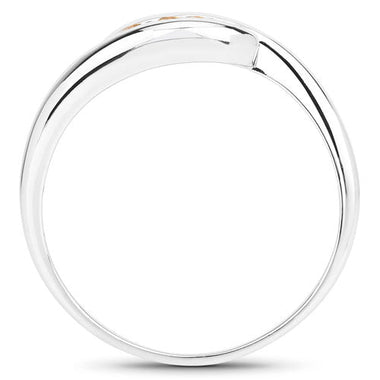 0.55 Carat Genuine Citrine .925 Sterling Silver Ring - 0
