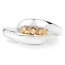 0.55 Carat Genuine Citrine .925 Sterling Silver Ring-3