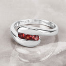 0.74 Carat Genuine Garnet .925 Sterling Silver Ring-9