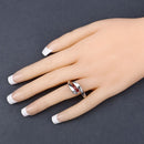 0.74 Carat Genuine Garnet .925 Sterling Silver Ring-10