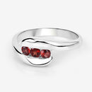 0.74 Carat Genuine Garnet .925 Sterling Silver Ring-11
