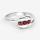 0.74 Carat Genuine Garnet .925 Sterling Silver Ring-12
