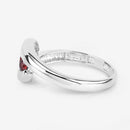 0.74 Carat Genuine Garnet .925 Sterling Silver Ring-13