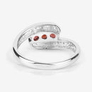 0.74 Carat Genuine Garnet .925 Sterling Silver Ring-14