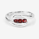 0.74 Carat Genuine Garnet .925 Sterling Silver Ring-15