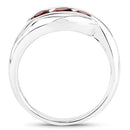 0.74 Carat Genuine Garnet .925 Sterling Silver Ring-7