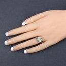 0.56 Carat Genuine Peridot .925 Sterling Silver Ring-9