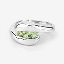 0.56 Carat Genuine Peridot .925 Sterling Silver Ring-10