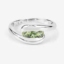 0.56 Carat Genuine Peridot .925 Sterling Silver Ring-14