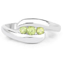 0.56 Carat Genuine Peridot .925 Sterling Silver Ring-7
